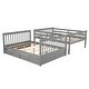 preview thumbnail 47 of 47, Full-Over-Full Bunk Bed with Ladders and Two Storage Drawers
