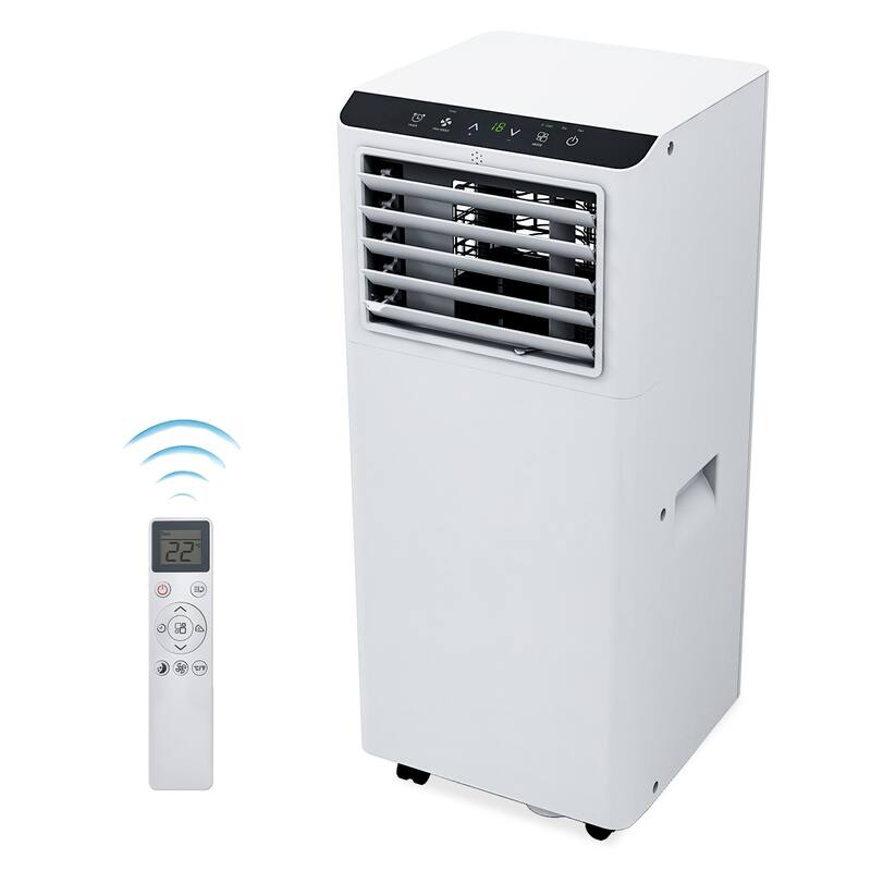 8000 BTU Portable Air Conditioners, Room up to 350 Sq. Ft, with Remote Control - White