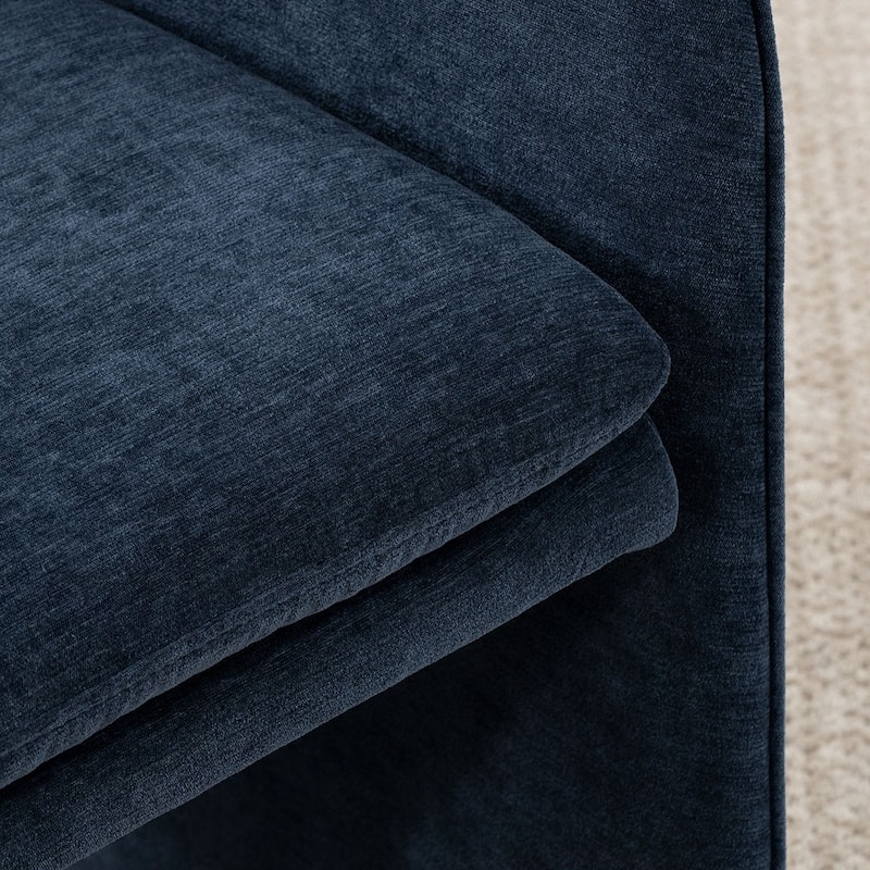 Chenille Upholstered Dining Armchair (Set of 2)