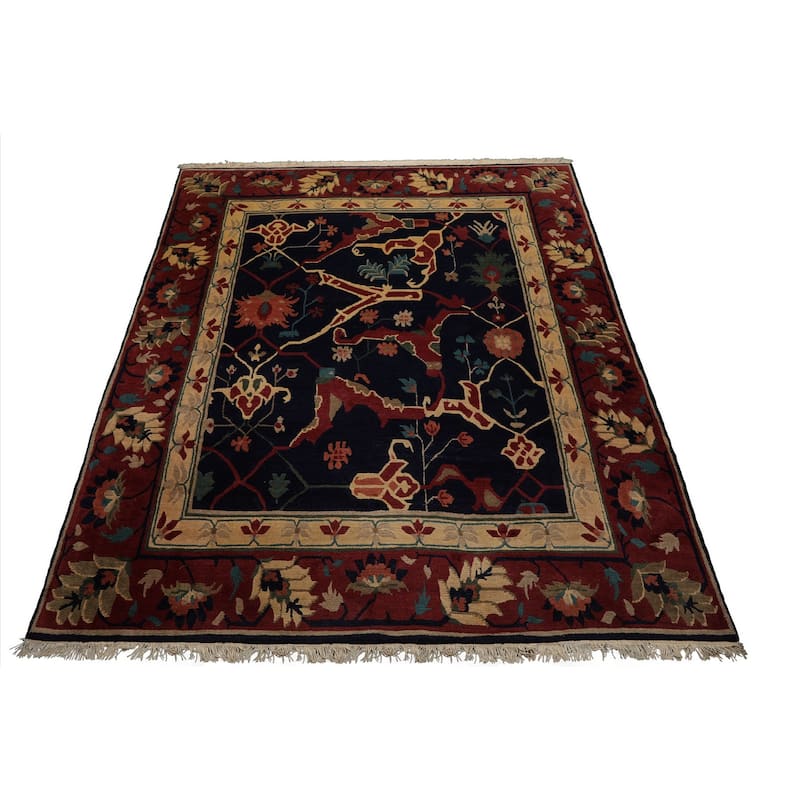 8'3''x10'3'' Hand Knotted Wool Navy Tibetan Crafts Pile Tufenkian Rug - 8' 3'' x 10' 3''