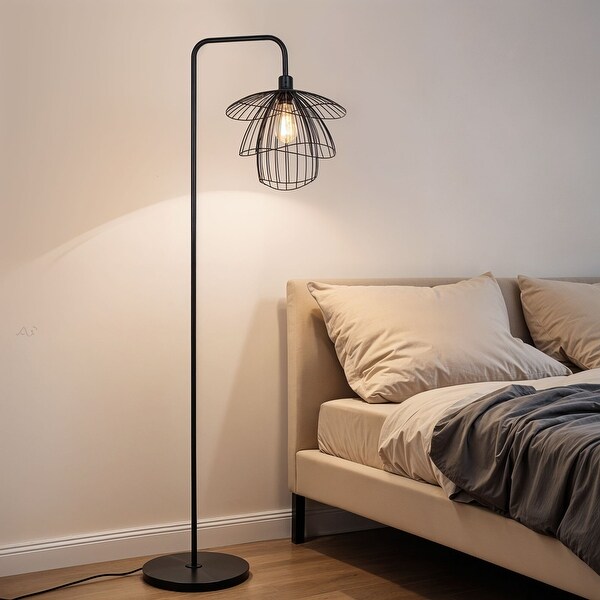 Kenroy Home Orchid Downbridge Floor Lamp - Black - Bed Bath