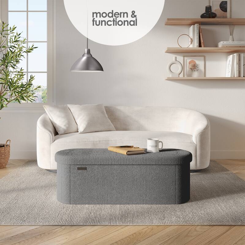Emperyan Storage Bench for Living Room, Small Ottoman Foot Rest