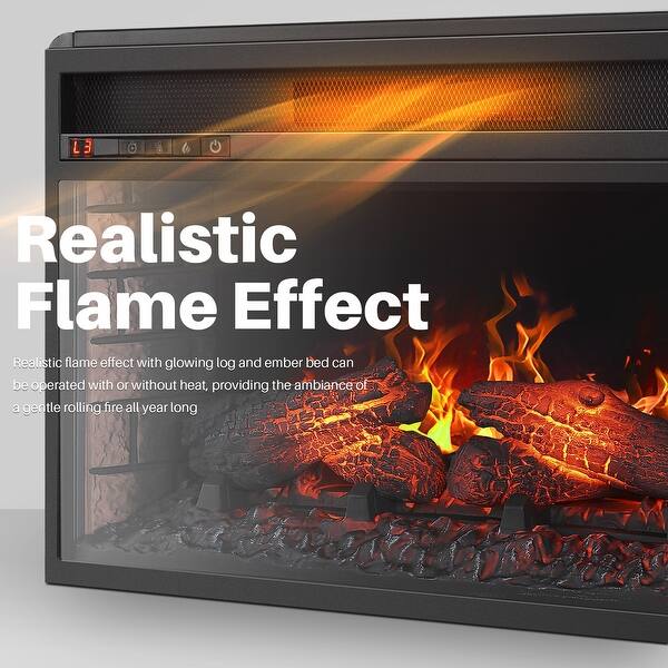 Shop Belleze Fireplace Stove Insert Heater For Living Room 26
