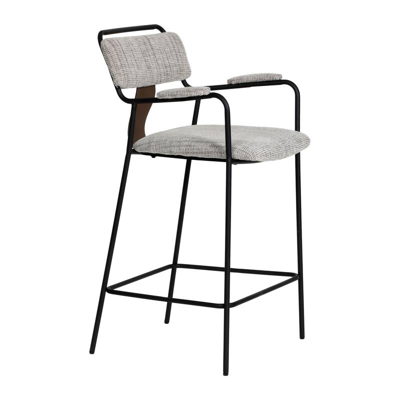 Couva Counter Stool Gray Tweed