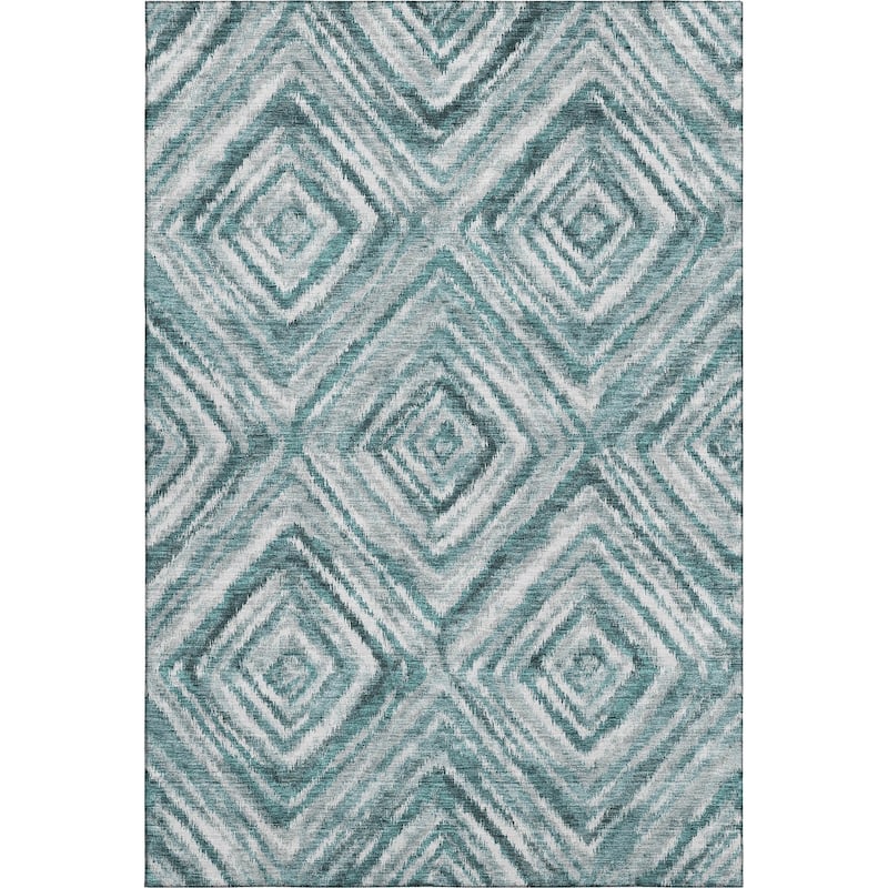 Premium Washable Super Soft Modern Diamond Mayfield Rug