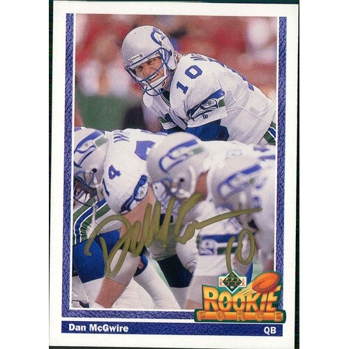 Shop Signed Mcgwire Dan Seattle Seahawks 1991 Upper Deck Football