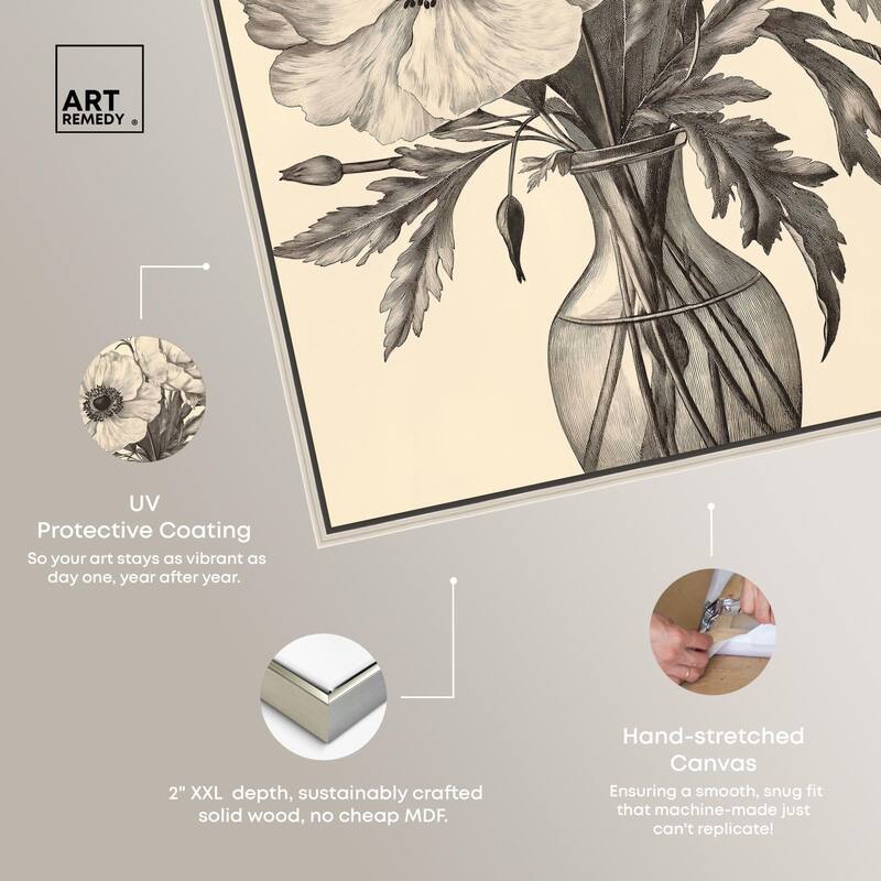 Vase of Vellum Canvas by Art Remedy