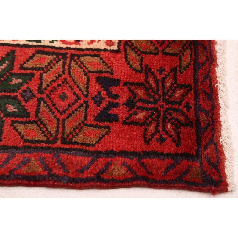 ECARPETGALLERY Hand-knotted Andelz Red Wool Rug - 3'5 x 6'8