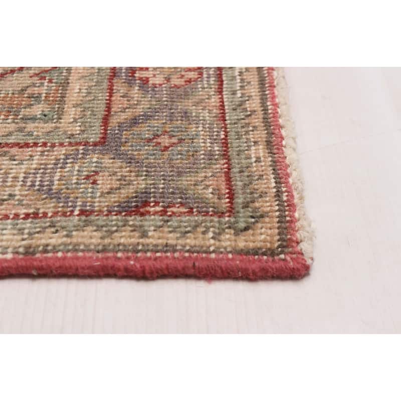 ECARPETGALLERY Hand-knotted Antalya Vintage Red Wool Rug - 3'3 x 4'9