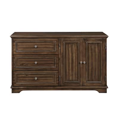 ACME Franklin 4Pcs Pack Queen Bed Set, Brushed Walnut Finish