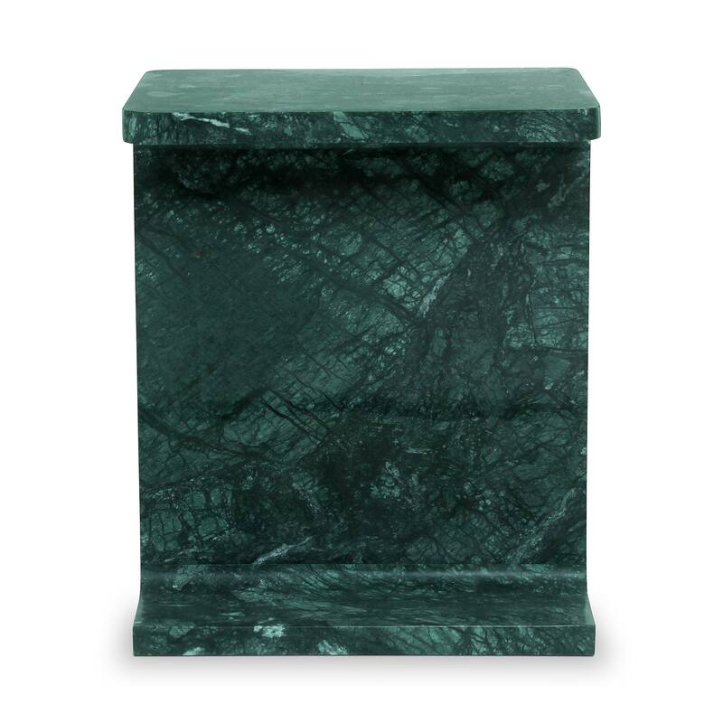 Aurelle Home Modern Solid Marble I-Beam Accent Table