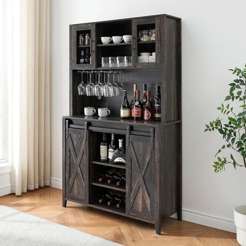 Farmhouse Coffee Bar Cabinet