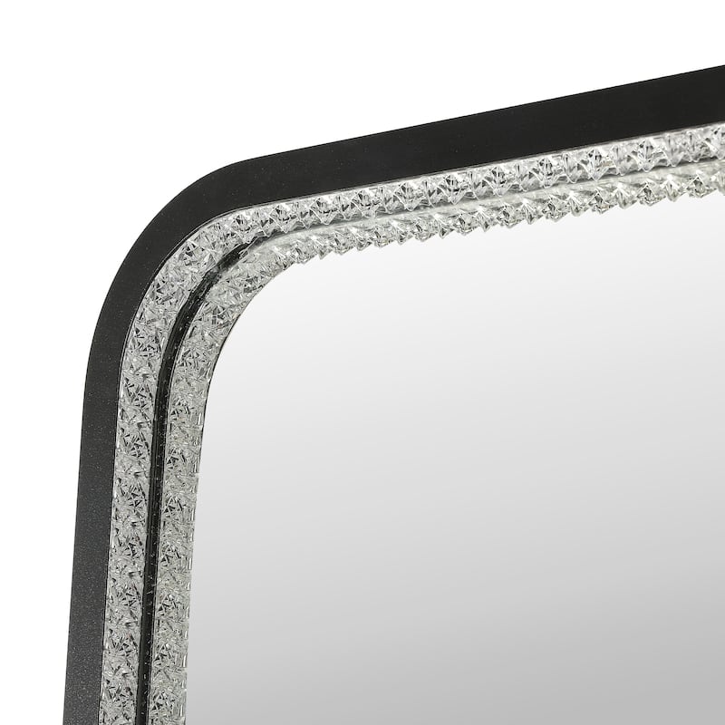 Tatum 65 in. H x 24 in. W Large Crystal Lining Rectangle Antifog Wall Or Floor Full-Length Mirror & Smart Touch - by JONATHAN Y