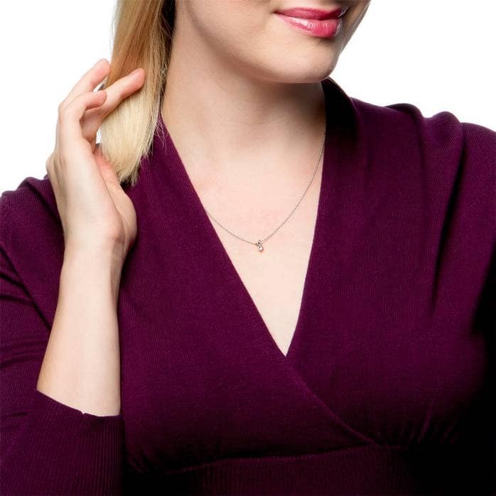 Bliss Diamond 1/2ct Solitaire Diamond Pendant Necklace White Gold