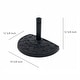 preview thumbnail 3 of 3, Isle Half Round Outdoor Patio Umbrella Base Stand