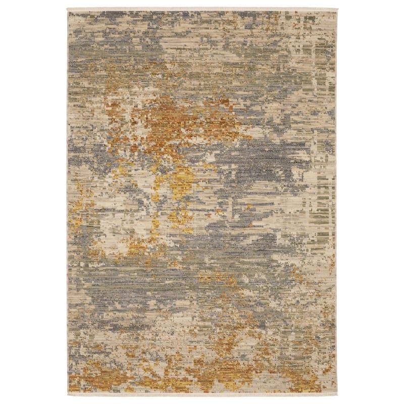 HomeRoots Abstract Modern Rectangle Area Rug - 10' X 13'