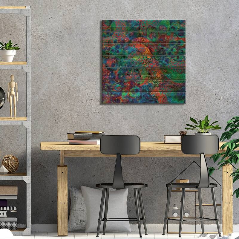 Vine Of The Soul Print On Wood by Iris Scott - Multi-Color