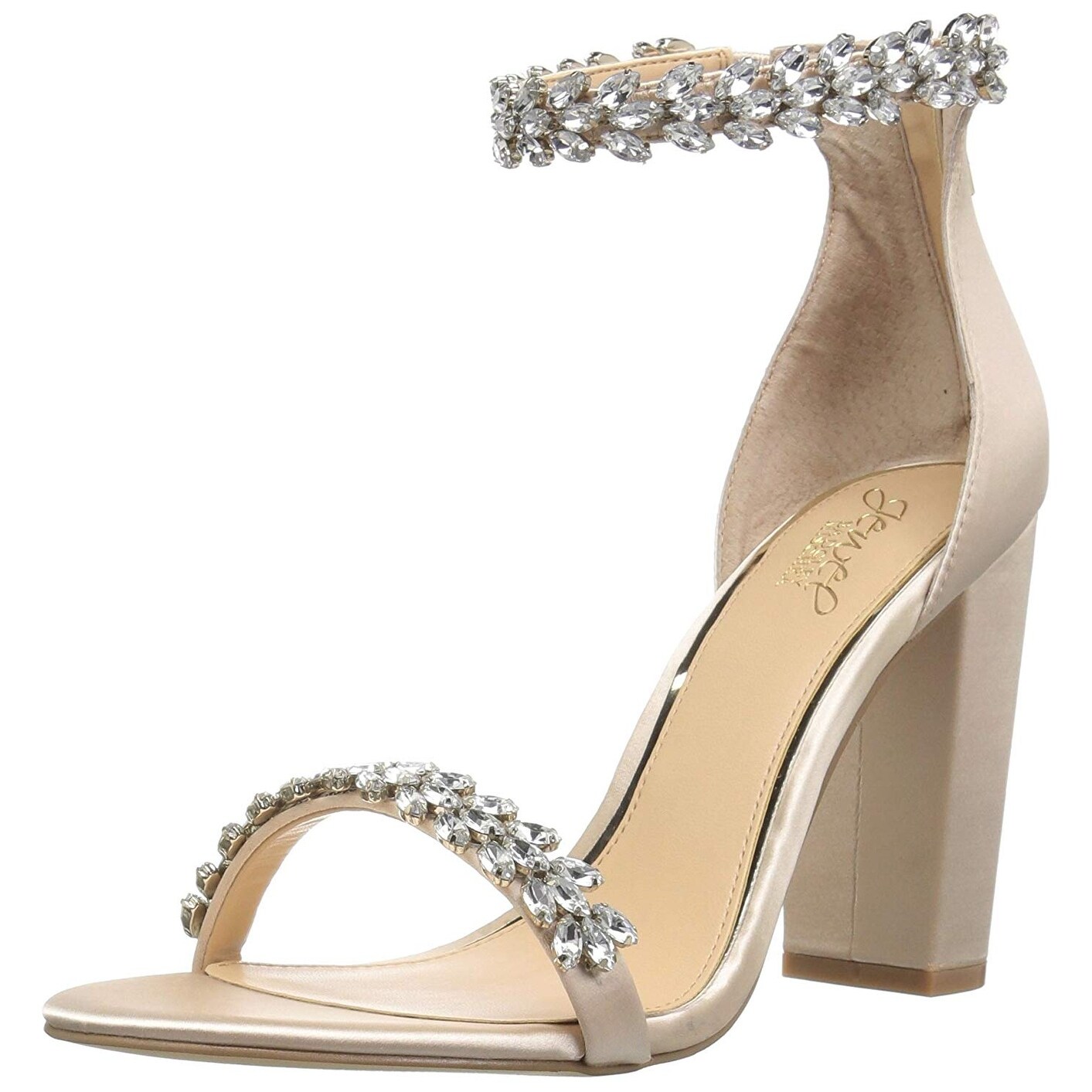 jewel badgley mischka mayra evening sandals champagne