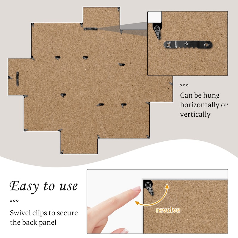 9 Opening 4x6 Family Collage Picture Frames for Wall Decor Gallery Set