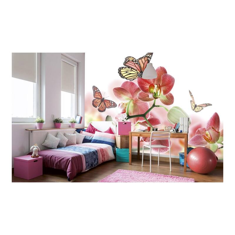 Dimex Orchids and Butterfly Wall Mural