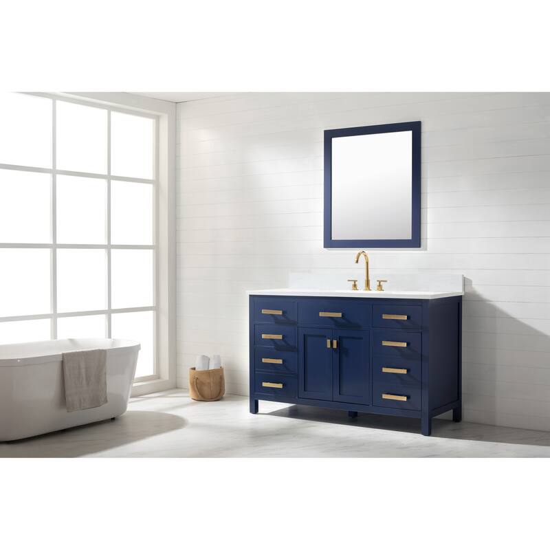 Valentino 54" Single Vanity in Blue