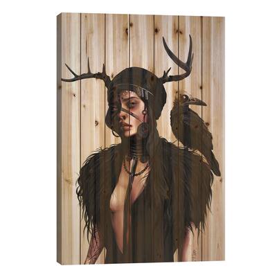 Valhalla Print On Wood by Laura H. Rubin - Multi-Color