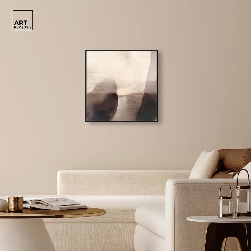 Pale Taupe II Canvas by Art Remedy