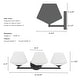 preview thumbnail 9 of 8, Hunter Celestial Valley 3 Light Bathroom Vanity Light - Contemporary, Modern, Damp-Rated!