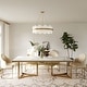preview thumbnail 54 of 58, Modern Marble Dining Table with White Rectangular Tabletop Gold Stainless Legs, Dining Room Table