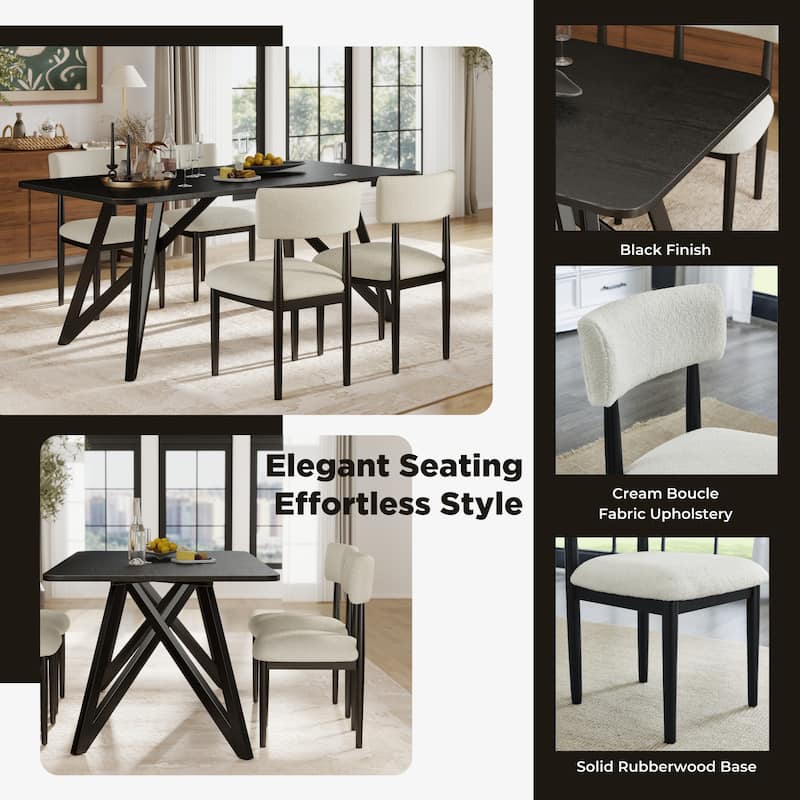 Roundhill Furniture Axler 5-Piece Dining Set