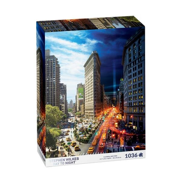 slide 2 of 5, Stephen Wilkes Day to Night Puzzle - Flatiron New York - 1036 Pcs - N/A