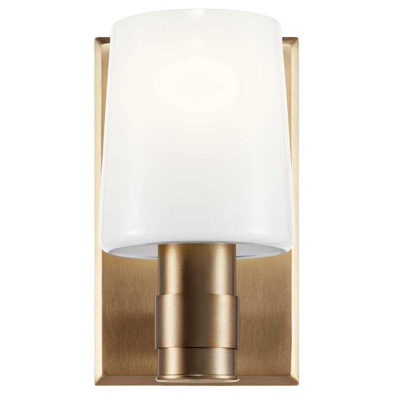 Adani 1-Light Wall Sconce with Opal Glass Shade