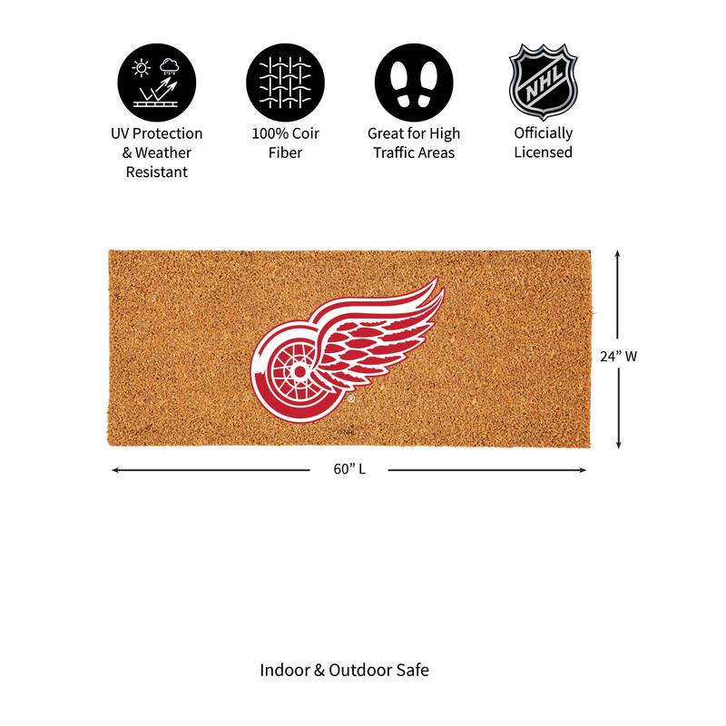Detroit Red Wings Full Color Indoor/Outdoor Coir Mat