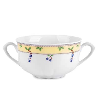 Blueberry 12.3 Oz Porcelain Soup Mug