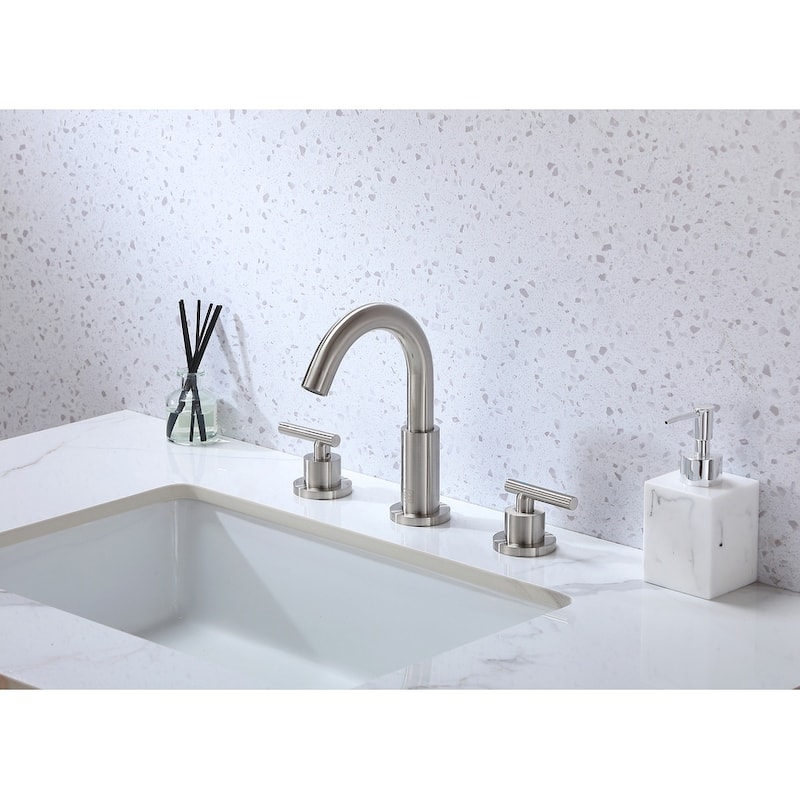 Indigo Home 8 inch Widespread Double Handle Bathroom Faucet