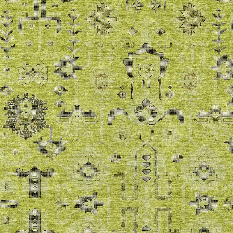 HomeRoots Oriental Traditional Rectangle Outdoor Rug