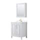 Option White / White Quartz Top / Brushed Gold Hardware