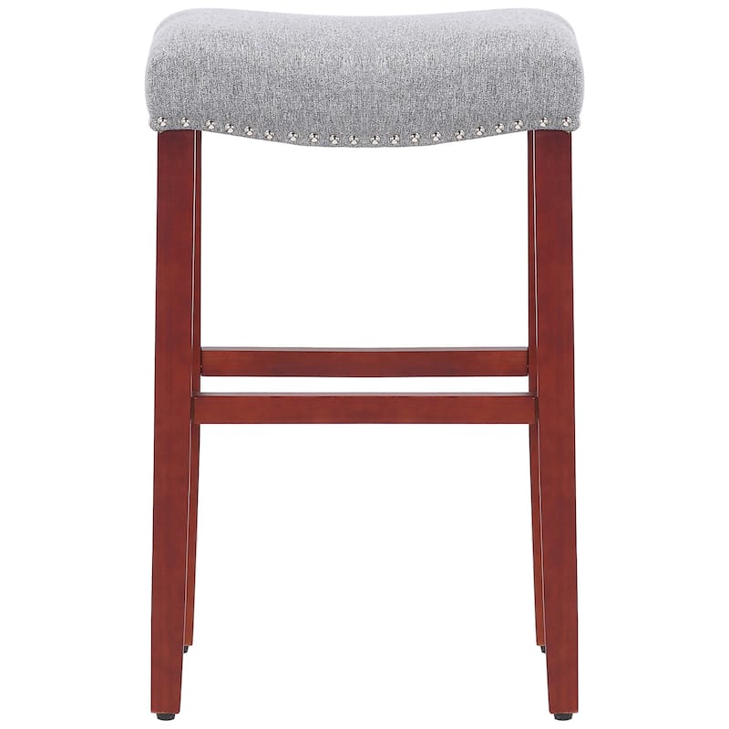 Jameson Upholstered Polyester Cherry 29 Inch Bar Stool (Set Of 2)