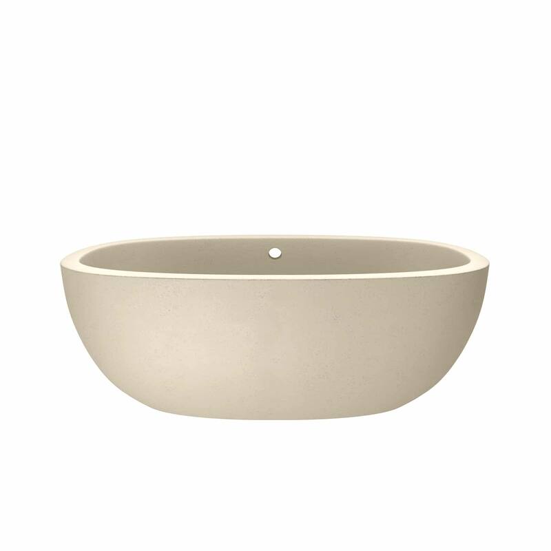 Native Trails Avalon 62" NativeStone Free Standing Bath Tub with - Sand