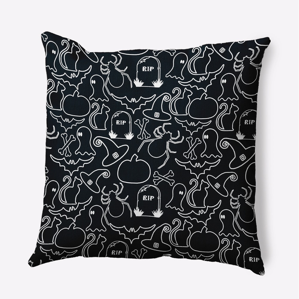 Halloween Outlines Accent Pillow