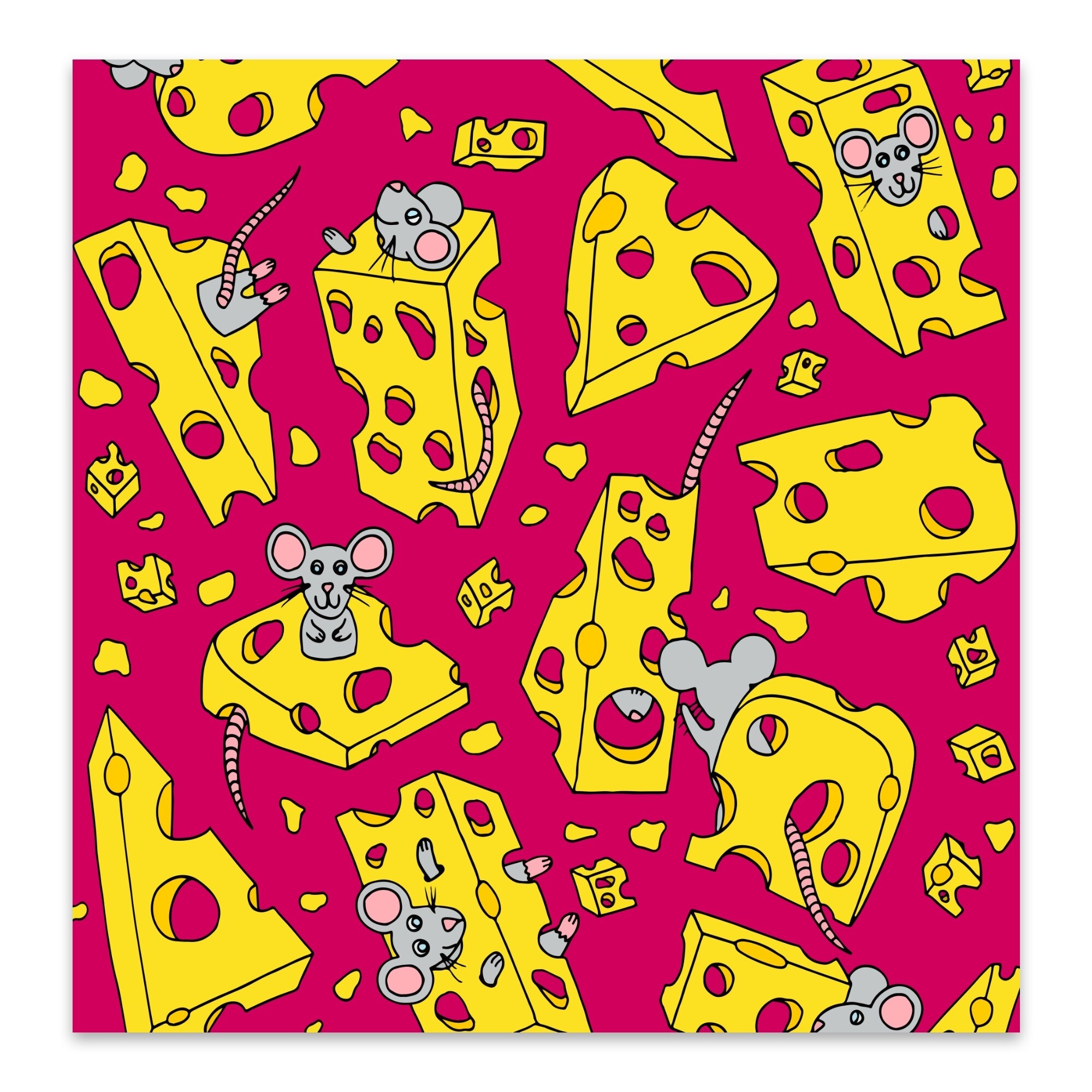 Cartoon Cheese Cute Food Drink Mouse Metal Wall Art Print Overstock 31462446
