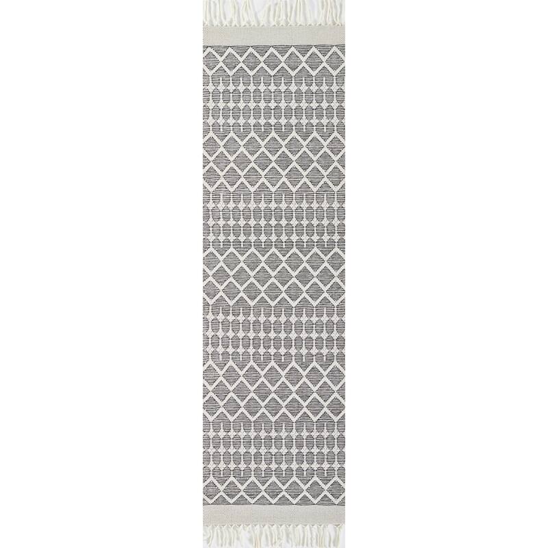Momeni Ember Geometric Hand Woven Wool Blend Area Rug