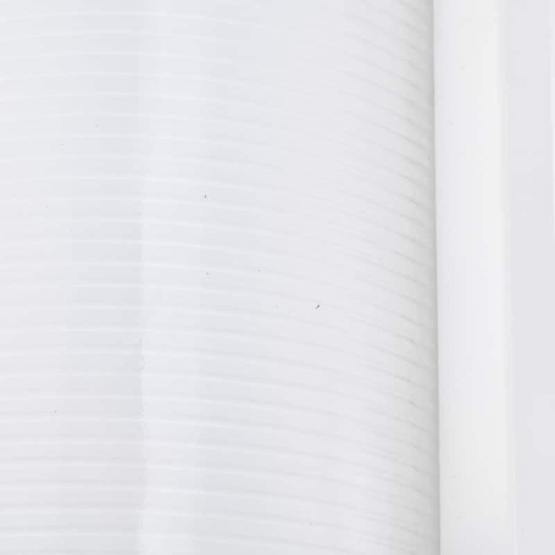 LED Rectangular Bulk Head Fixture White Finish with White Glass