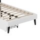 preview thumbnail 5 of 4, Twin Size Upholstered Princess Bed With Crown Headboard and 2 Drawers