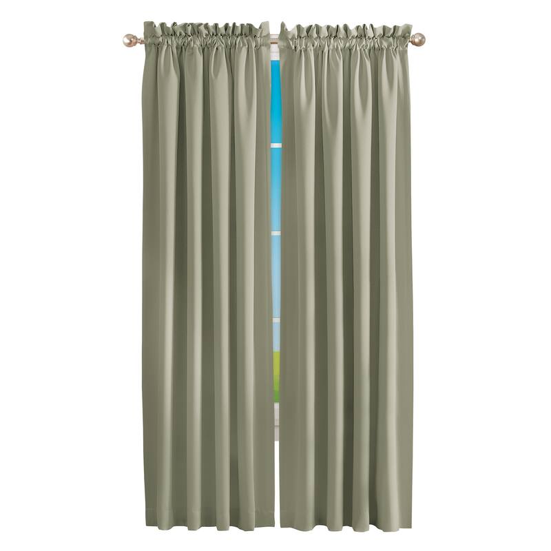 Madison Room-Darkening Solid Color Curtains