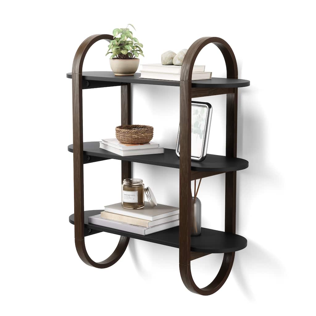 Umbra 1016859 Bellwood 29-1/2" x 9-5/16" Wood Display Shelf