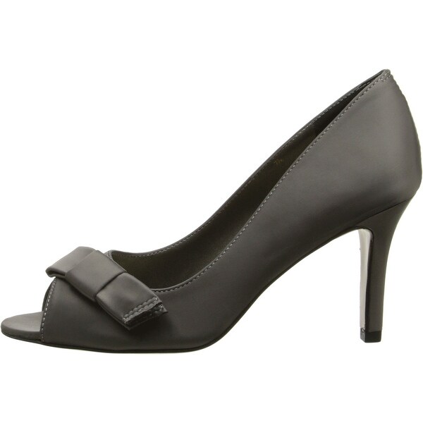 Gray satin shoes clearance