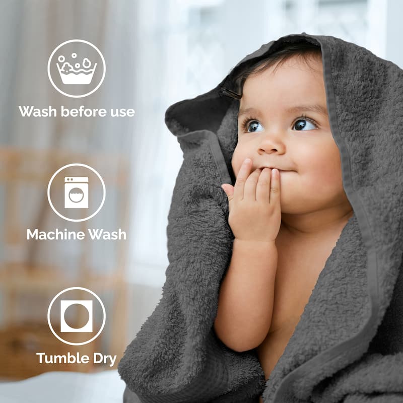 Superior Miami 100% Cotton 6-Piece Towel Set - Lightweight & Quick Drying