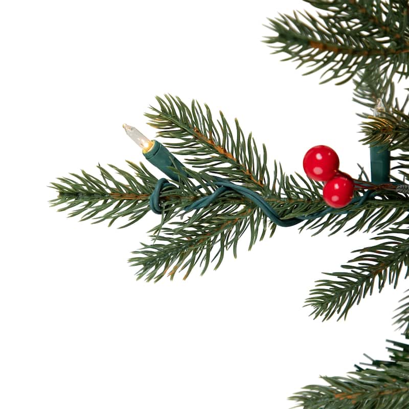 Real Touch™️Pre-Lit Mixed Noble Spruce Artificial Christmas Tree - 4.5' - Warm White
