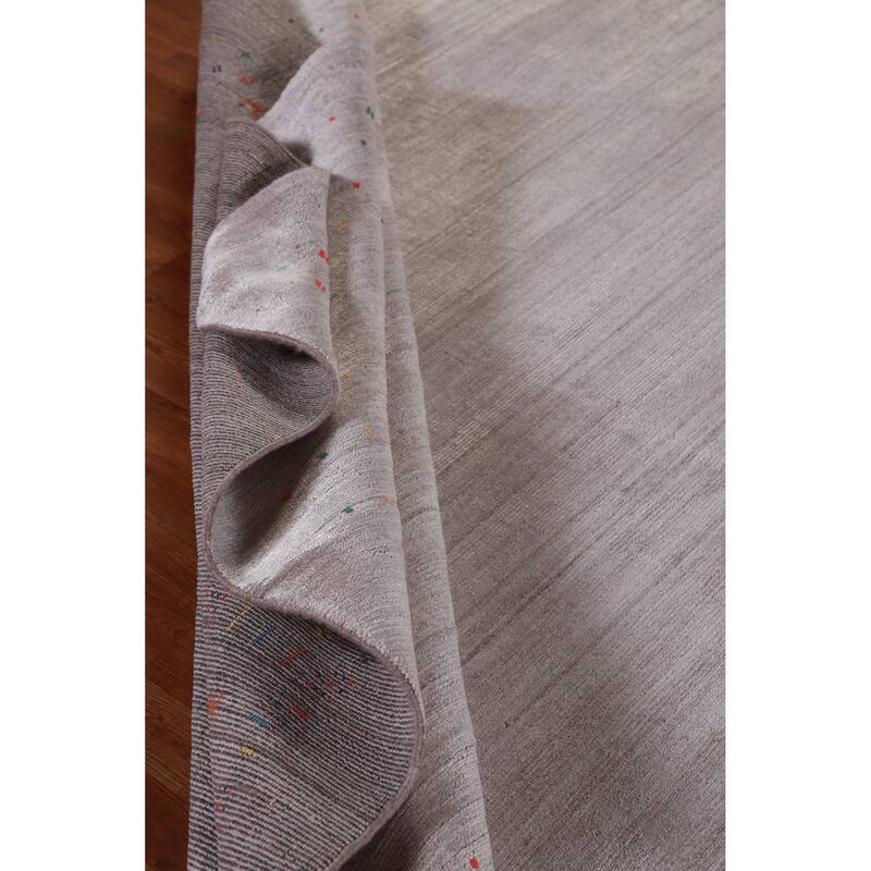 Hand Knotted Oriental 100% Wool Carpet Tribal Tribal Beige & Ivories Gabbeh Area Rug - 12' 4'' X 9' 0''